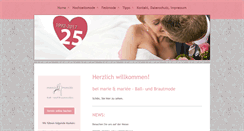 Desktop Screenshot of marie-mariee.de